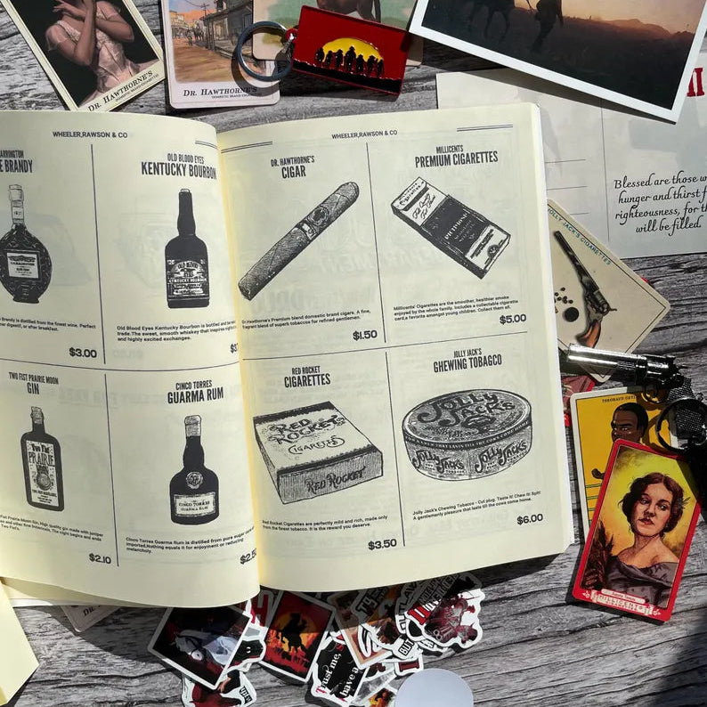 Detailed Wheeler Rawson RDR2 General Store/ Gunsmith Catalogue