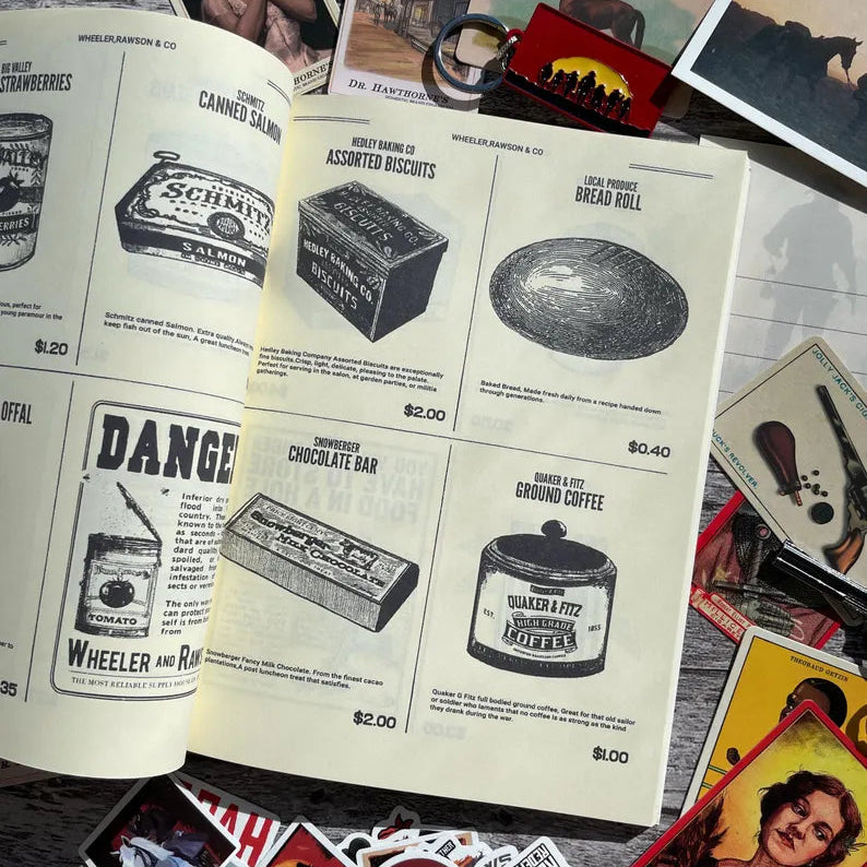 Detailed Wheeler Rawson RDR2 General Store/ Gunsmith Catalogue